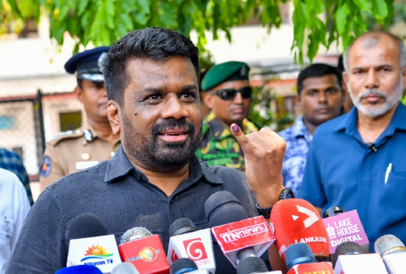 பிற்பகலில் வாக்களித்தார் ஜனாதிபதி அனுர!
