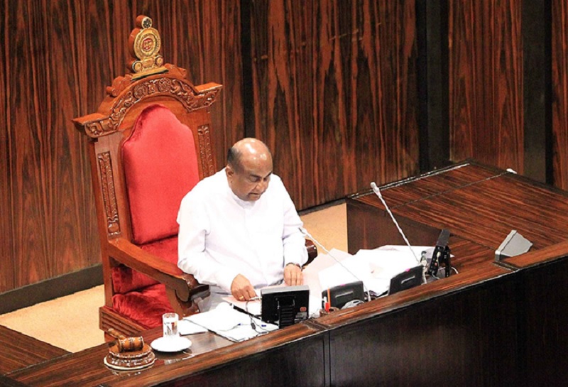 எதிர்கட்சியினரின் கேள்விக்கு பதிலளித்த சபாநாயகர் மஹிந்த யாப்பா அபேவர்தன